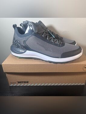 Puma Men’s Gray and Black Nitro Knit Golf Sneakers